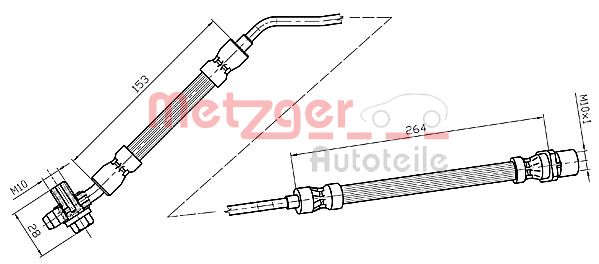 METZGER 4116217 Bremsschlauch